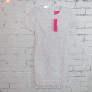 Lilly Pulitzer Jennifer Shift White Eyelit Dress